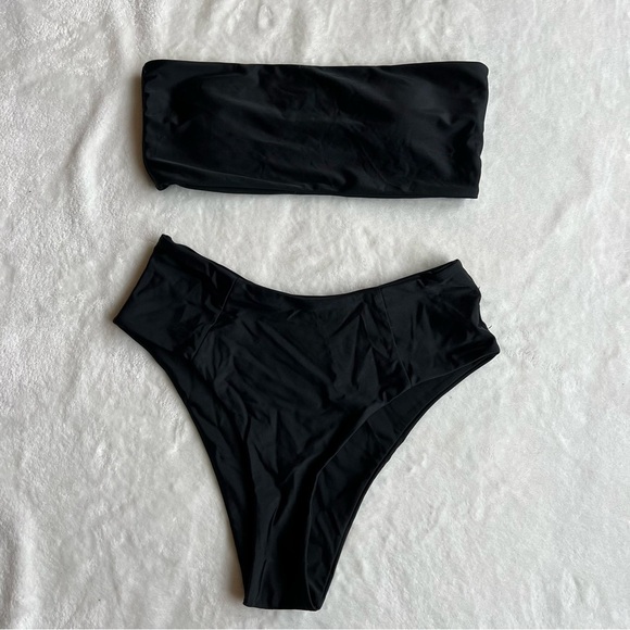 Zaful High Cut Bandeau Swim Set - Picture 2 of 10